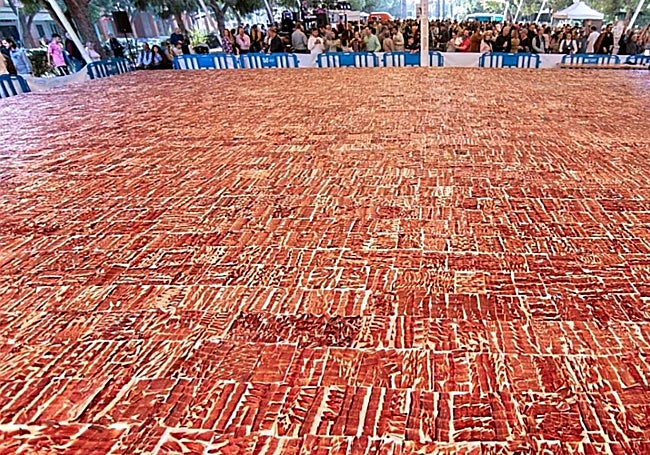 The record plate in Huelva.