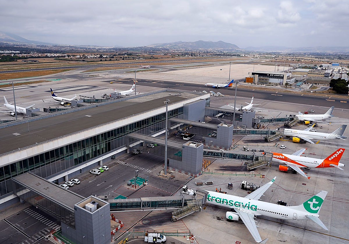 File image of aircraft parked at Malaga Airport.