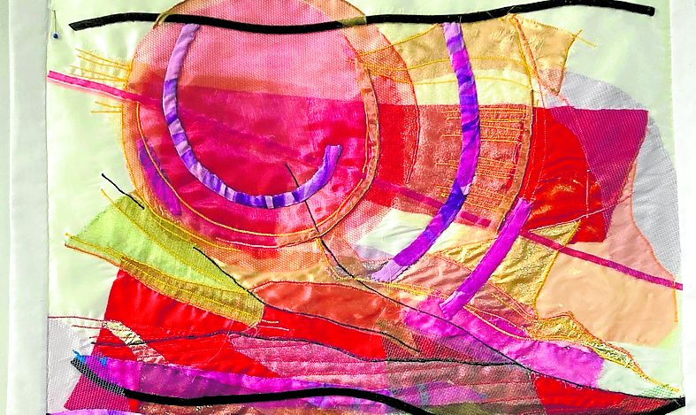 Textile art by Jo Dennison.