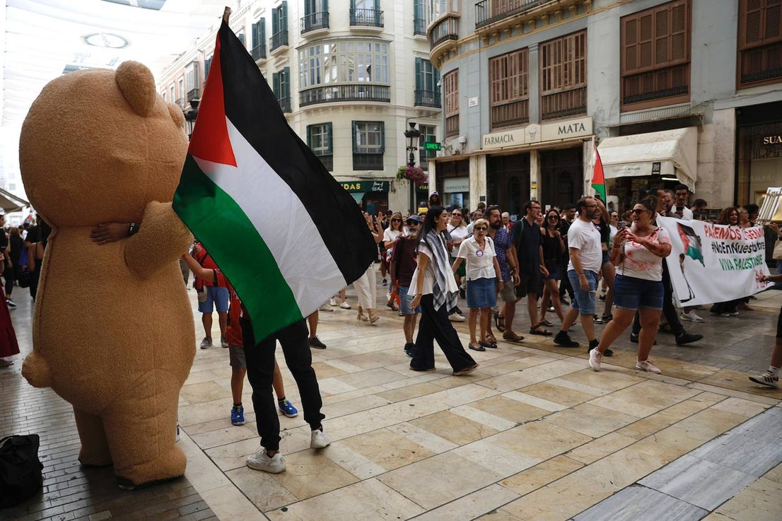 More than 2,000 protesters join Gaza 'genocide' march in Malaga, in images