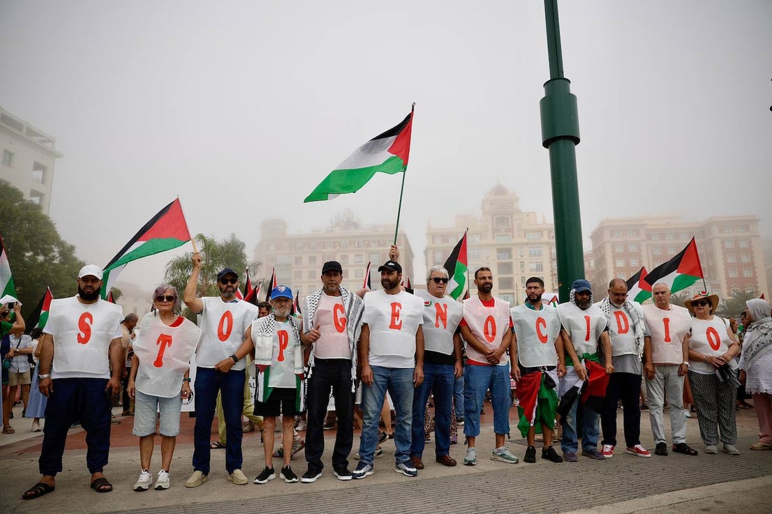 More than 2,000 protesters join Gaza 'genocide' march in Malaga, in images