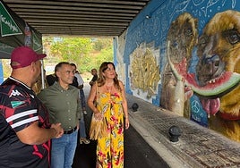 The town's mayor at the event in Benalmádena at the weekend.