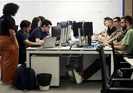 The arrival of multinationals (such as Ebury as seen the photo) is one of the factors that has contributed to the growth of the average workforce in Malaga.