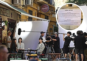 Production crew filming Korean drama series on the Costa del Sol issues curious warning to members of the public