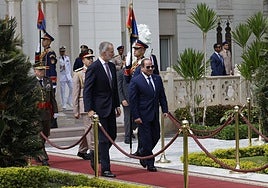 Felipe VI and the President of Egypt - Abdelfatá Al Sisi.