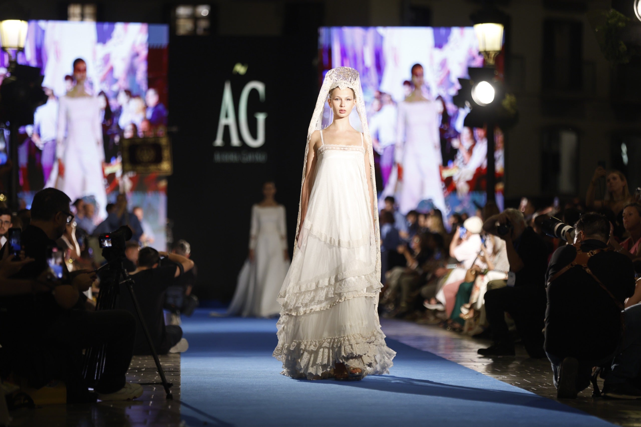 Aurora Gaviño en la Pasarela Larios.