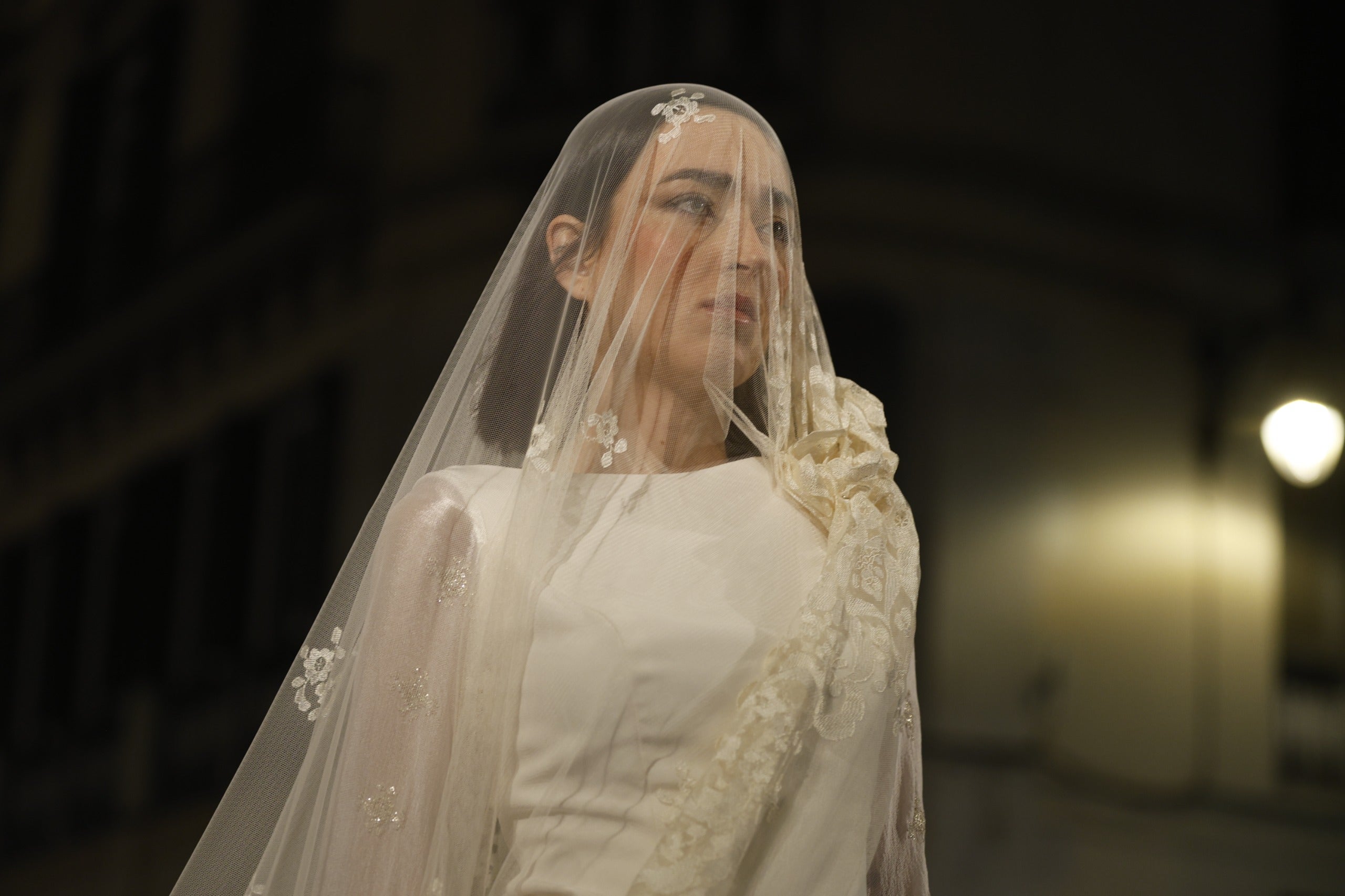 Aurora Gaviño en la Pasarela Larios.