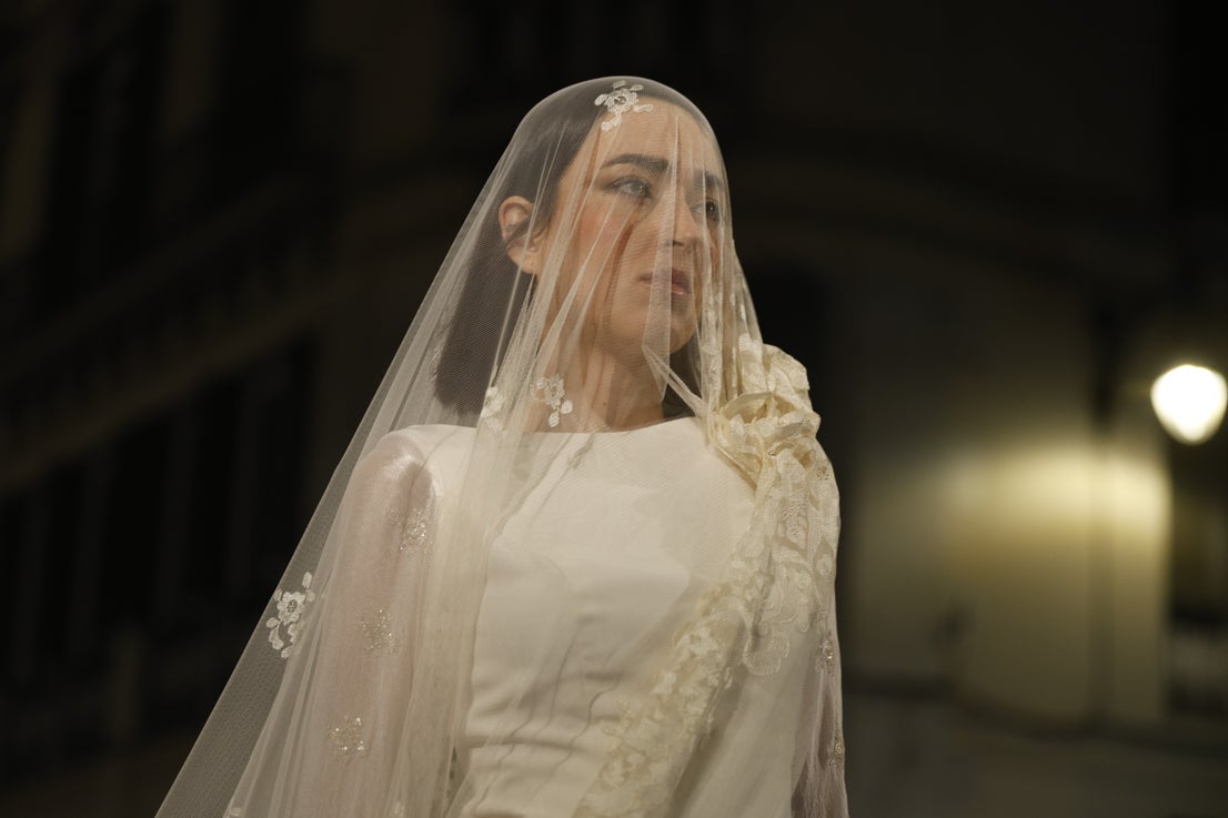 Aurora Gaviño en la Pasarela Larios.