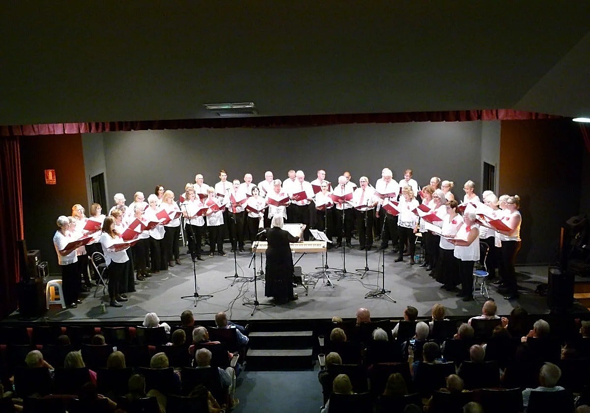 The choir during a concert earlier this year.