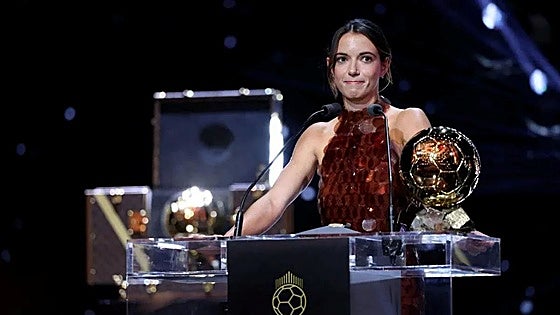 Spain's Aitana Bonmatí makes history with third straight Ballon d'Or