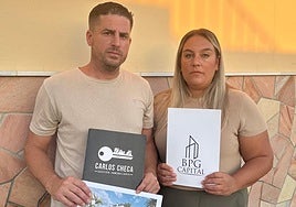 Raúl Díaz and Vanesa Guerrero at their home in Malaga city