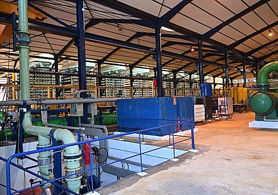 Inside the Marbella desalination plant.
