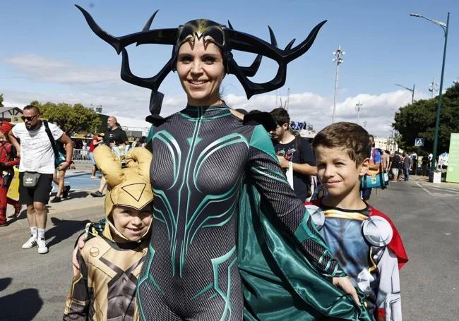 Entire families in costume were the norm at Comic-Con yesterday.
