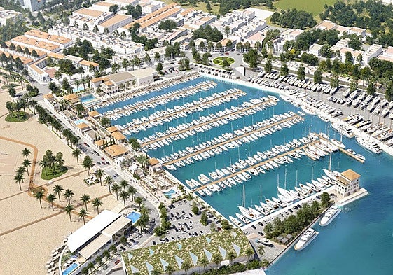 Artists impression of the Marina Motril development.