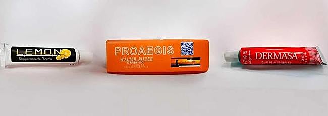 The three creams withdrawn from the market.