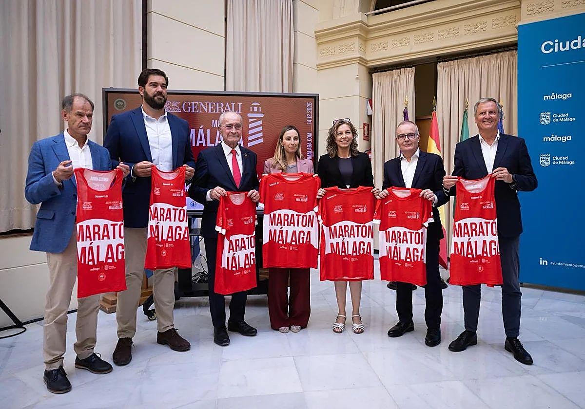 The presentation of the 16th Malaga marathon took place at the city hall on Tuesday.