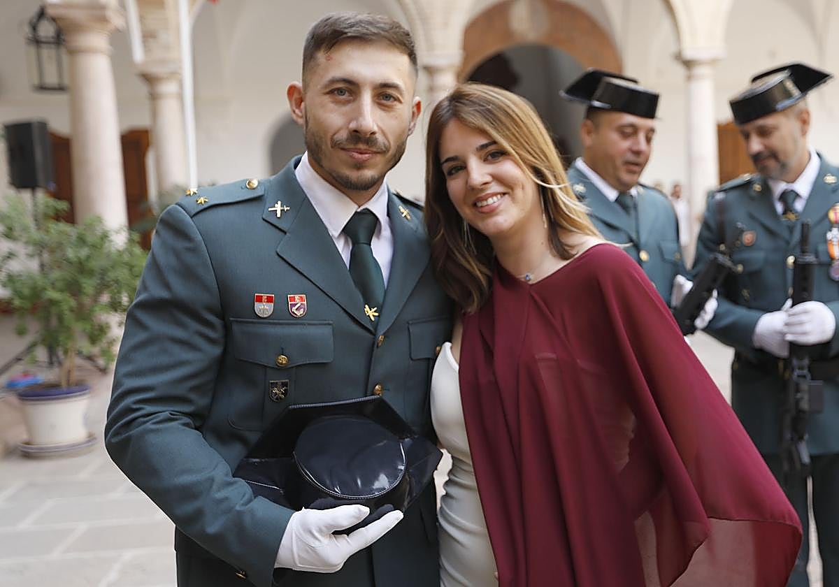 Manuel García and María Ángeles became engaged during the patron's day celebrations of the Guardia Civil in Antequera.