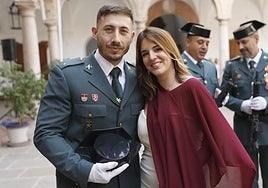 Manuel García and María Ángeles became engaged during the patron's day celebrations of the Guardia Civil in Antequera.