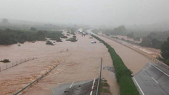 'Dana' Alice hits Spain hard with roads and railway tracks flooded and around 1,000 people evacuated from their homes