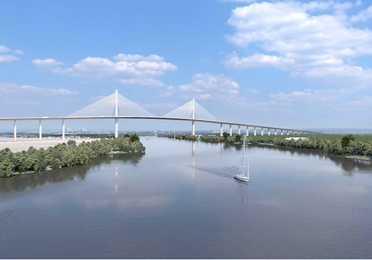 Recreation of the SE-40 motorway bridge.