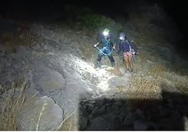 Disorientated climbers rescued under cover of darkness in El Chorro area of Malaga province