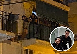 Heroic police officers bravely save man from plunging from Costa del Sol apartment block