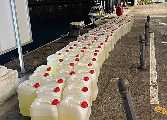 HM Customs recovers 99 petrol containers after high-speed boat chase off Gibraltar