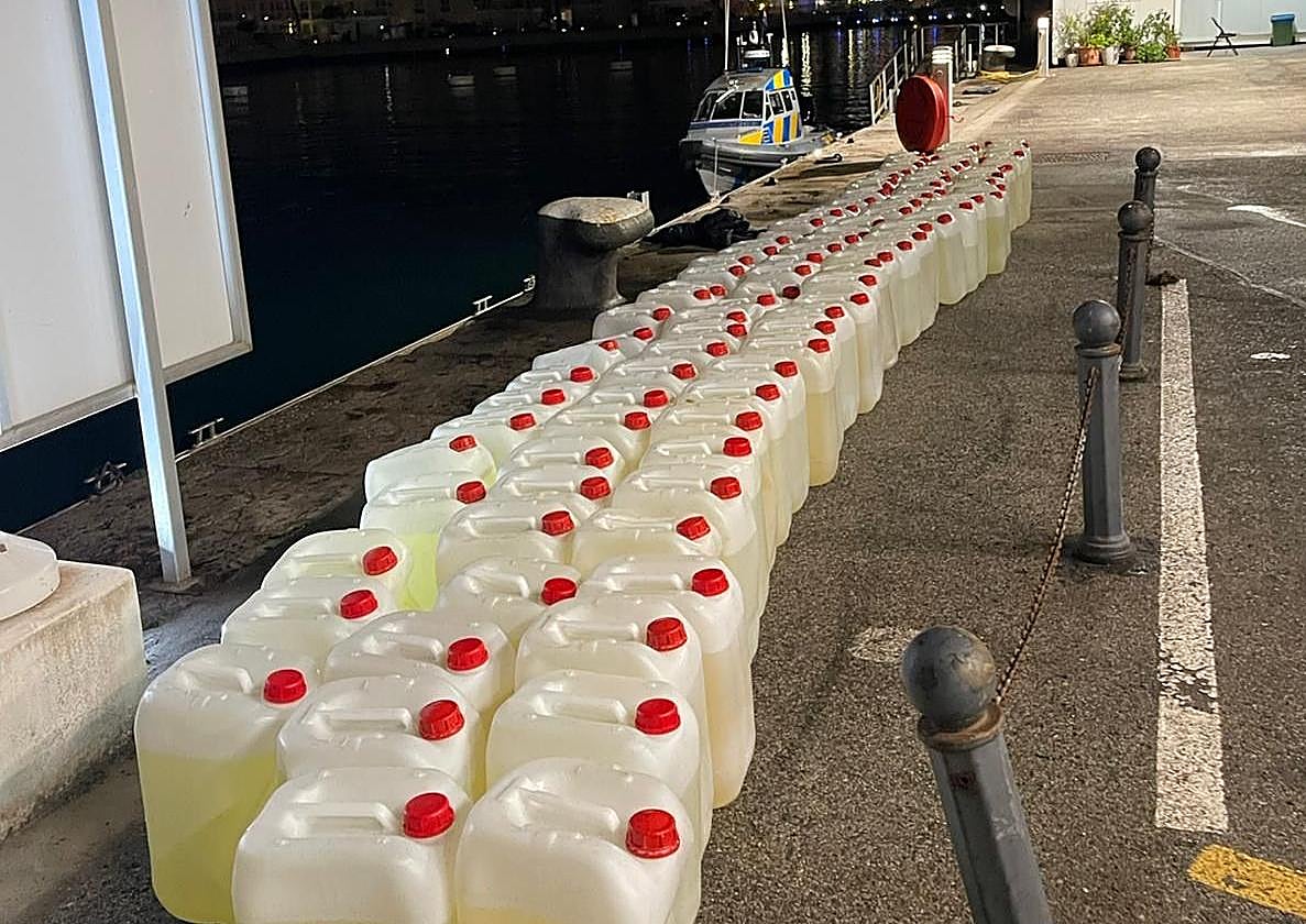 HM Customs recovers 99 petrol containers after high-speed boat chase off Gibraltar