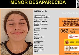 Photo of the missing girl in Algarrobo.