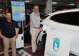 Councillor for traffic and transport Félix Romero in the municipal market car park.