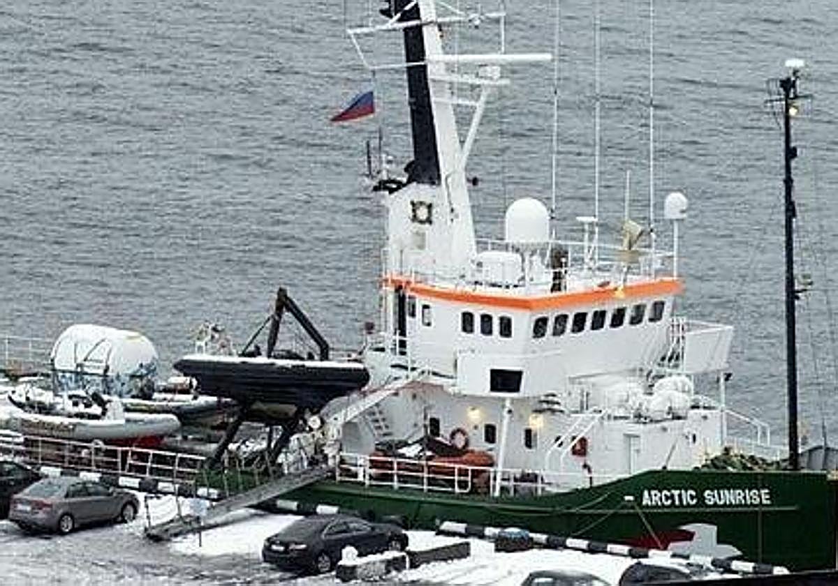 File image of the Greenpeace ship Arctic Sunrise