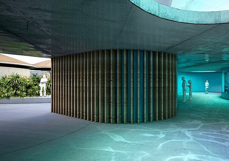 Image of the future Evolution Park aquarium, which will be the longest in the world.