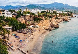 Nerja, close to the Malaga-Granada border has some of the most beautiful beaches on the Costa del Sol.