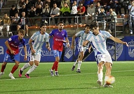 Julen Lobete converted an early penalty to give Malaga the lead.