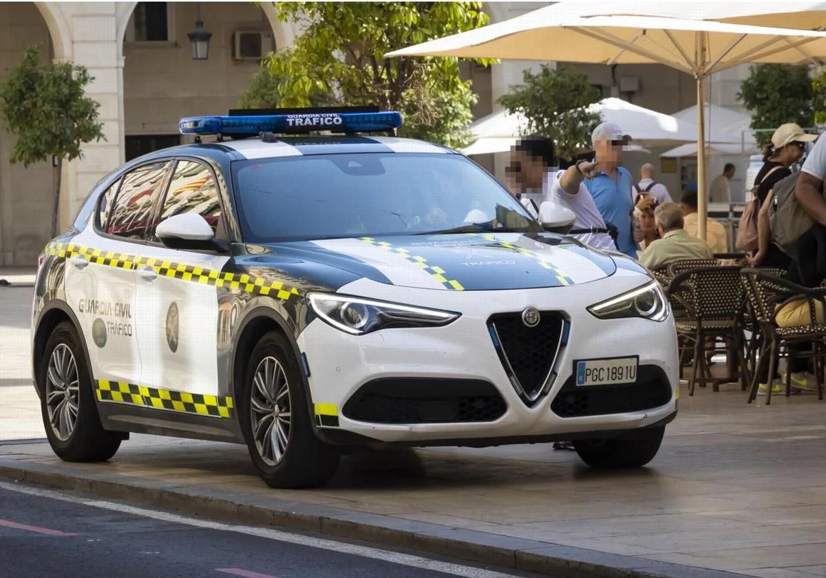 A patrol car of the Guardia Civil in Alicante.