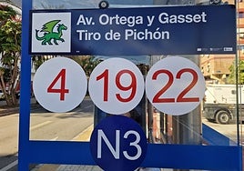EMT stop represented by a dragon in Tiro de Pichón.