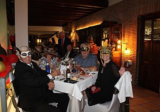 Guests get in the spirit during the Halloween gala dinner in Mijas.