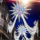 Artist's impression of this year's Christmas show in Calle Larios.
