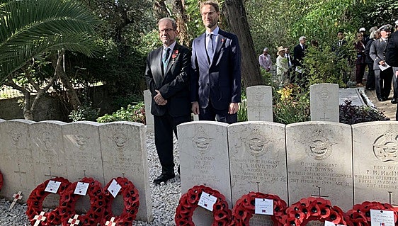 Minister represents Gibraltar at Remembrance Sunday service in Morocco