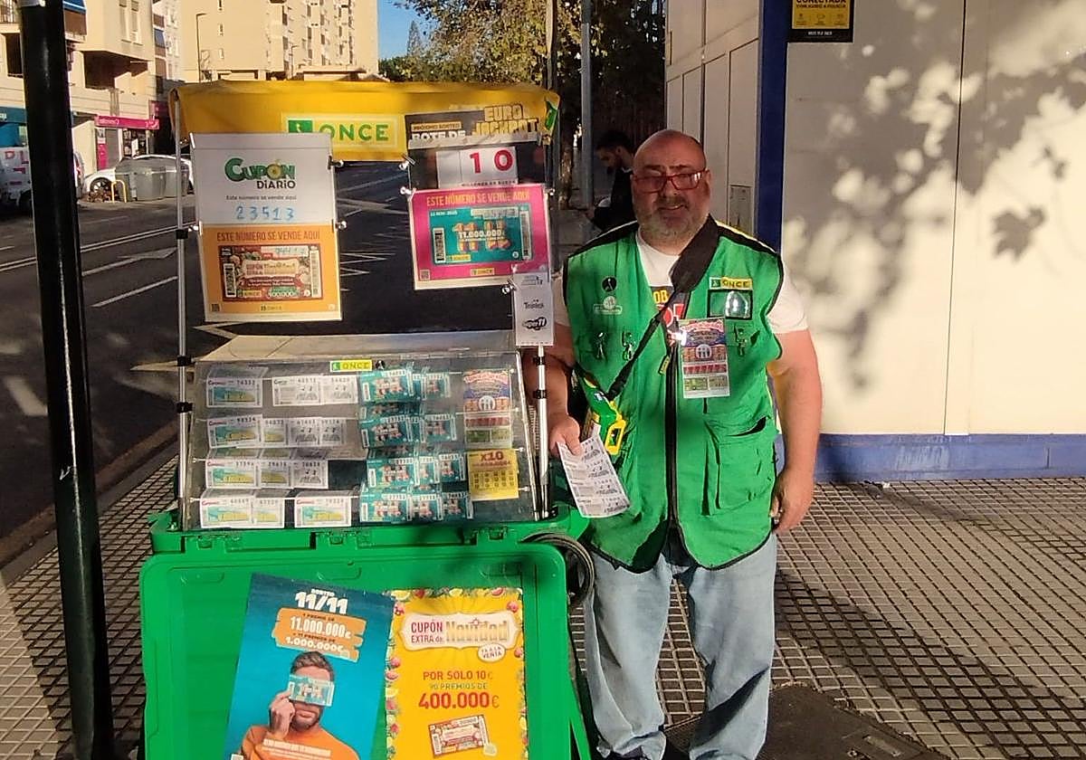 ONCE salesperson Francisco Javier Guerrero.