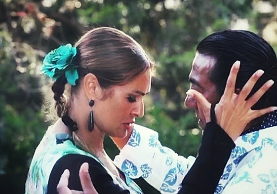 Francesca Girone with her partner Rafael 'El Cable'.