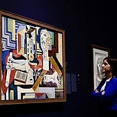 The canvas Studio with Plaster Head (1925) is the piece on which the entire exhibition at Malaga's Picasso Museum is founded.