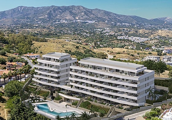 Recreation of the new Coto Homes development in Mijas.