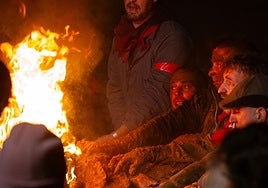 The bull that featured in the Toro Jubilo in Medinaceli, with its horns set on fire on the night of Saturday to Sunday.