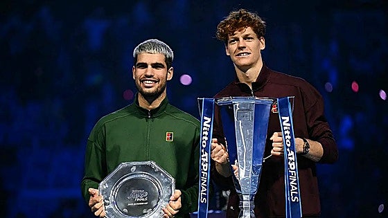 Indoor surface pushes Carlos Alcaraz to the limit as Jannik Sinner retains ATP Finals title in Turin