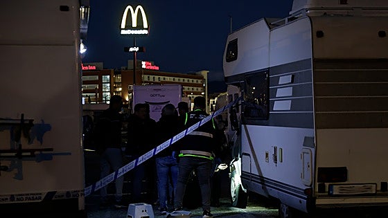 Police find gun hidden in motorhome wheel arch after man is shot in leg in Malaga parking area