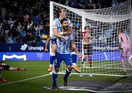 Centre-back Einar Galilea celebrates having scored the winner.