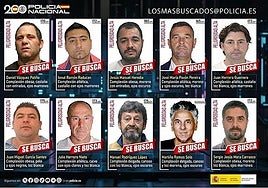 Murderers, paedophiles, drug traffickers... these are the profiles of the 'most wanted' criminals in Spain