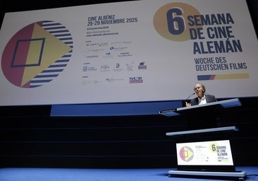 Lead organiser of the event Uwe Scheele at the opening of the German film week.