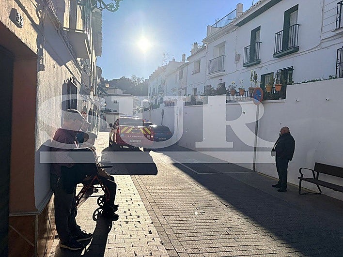 The street in Torrox where the incident happened.